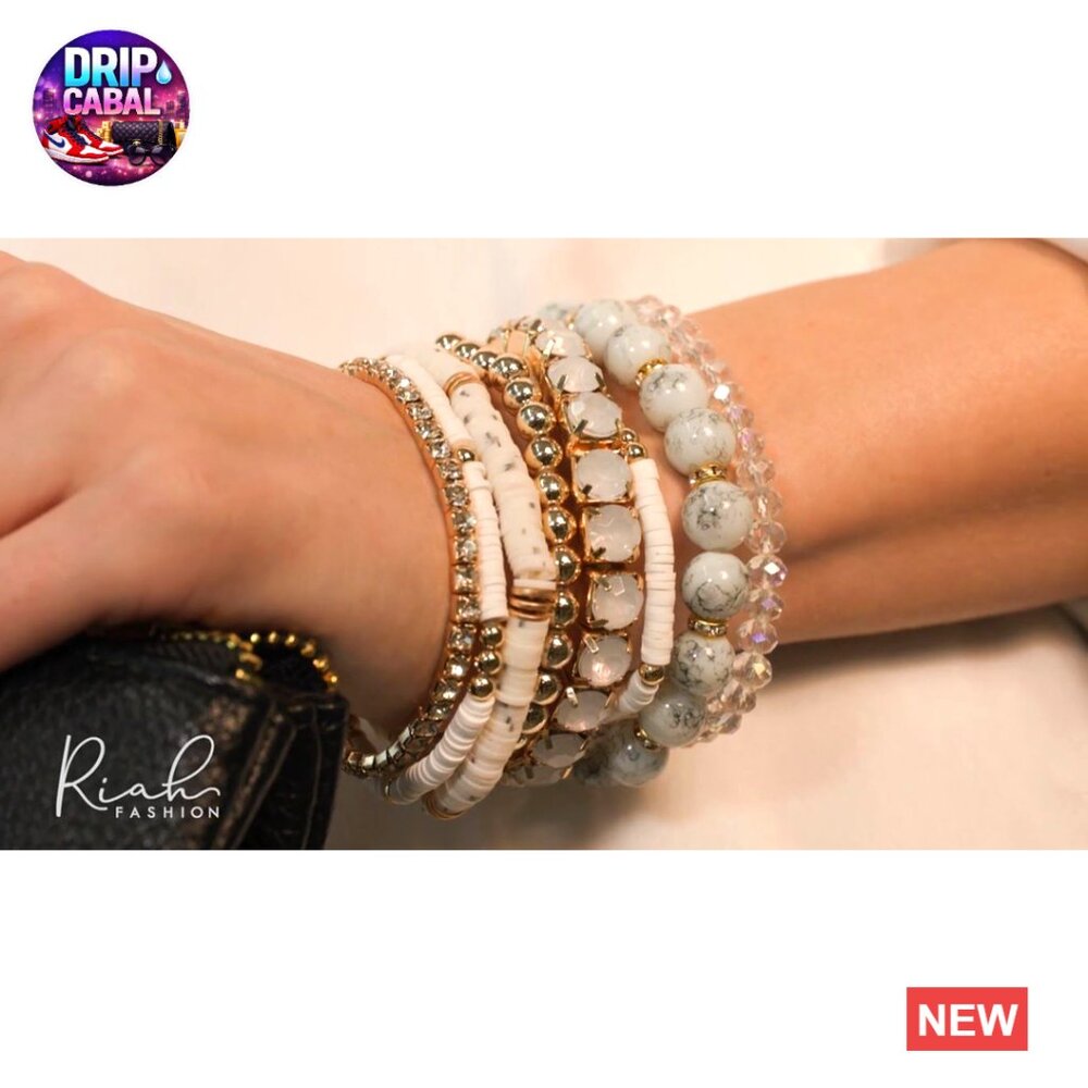 Stretch Beaded Stackable Bracelets Boho Layering … - image 7